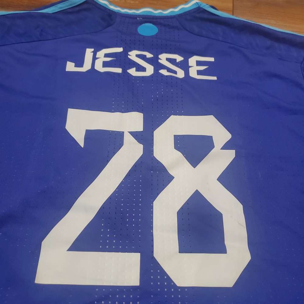 Adidas Argentina 2024 Copa America Jersey Blue Jesse 28 Authentic Soccer Mens L - Picture 10 of 15